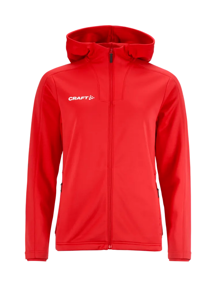 Evolve 2.0 Brushed Hood Jacket Dame – Bright red