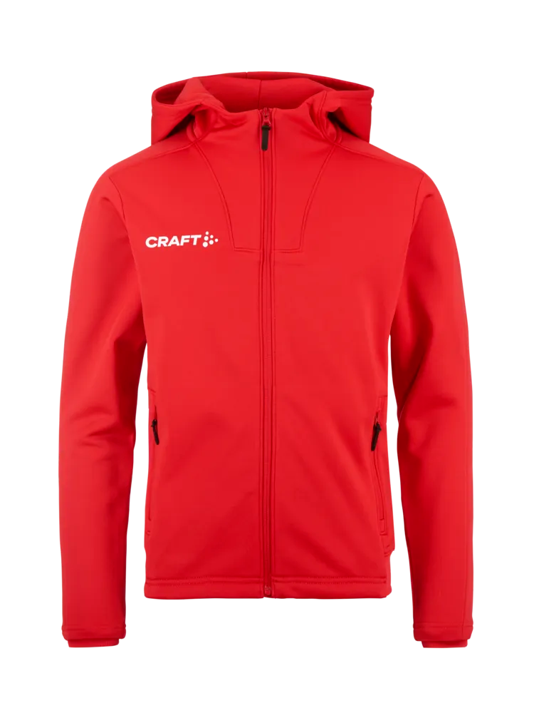 Evolve 2.0 Brushed Hood Jacket Junior – Bright red