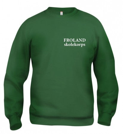 Rundhalset Genser Unisex Froland Skolekorps