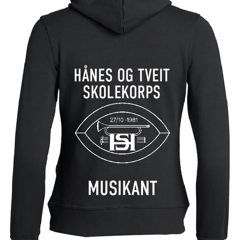 Hettejakke Dame Logo + Musikant Hånes og Tveit Skolekorps – bilde 1