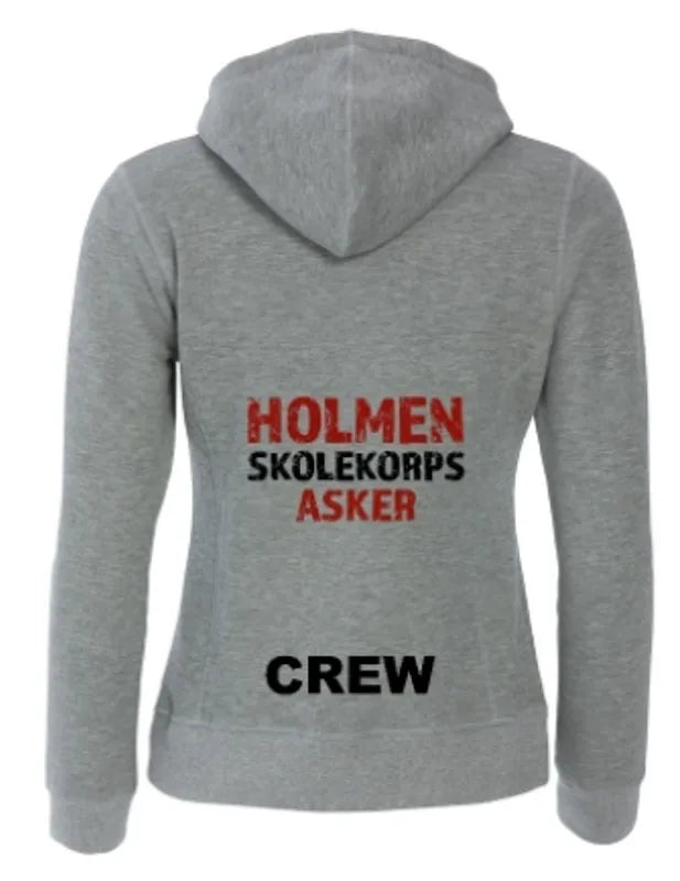 Hettejakke Dame Crew Holmen Skolekorps bakside