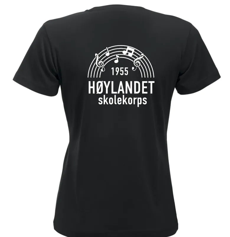 T-skjorte Dame Jubileum Høylandet Skolekorps – bilde 2
