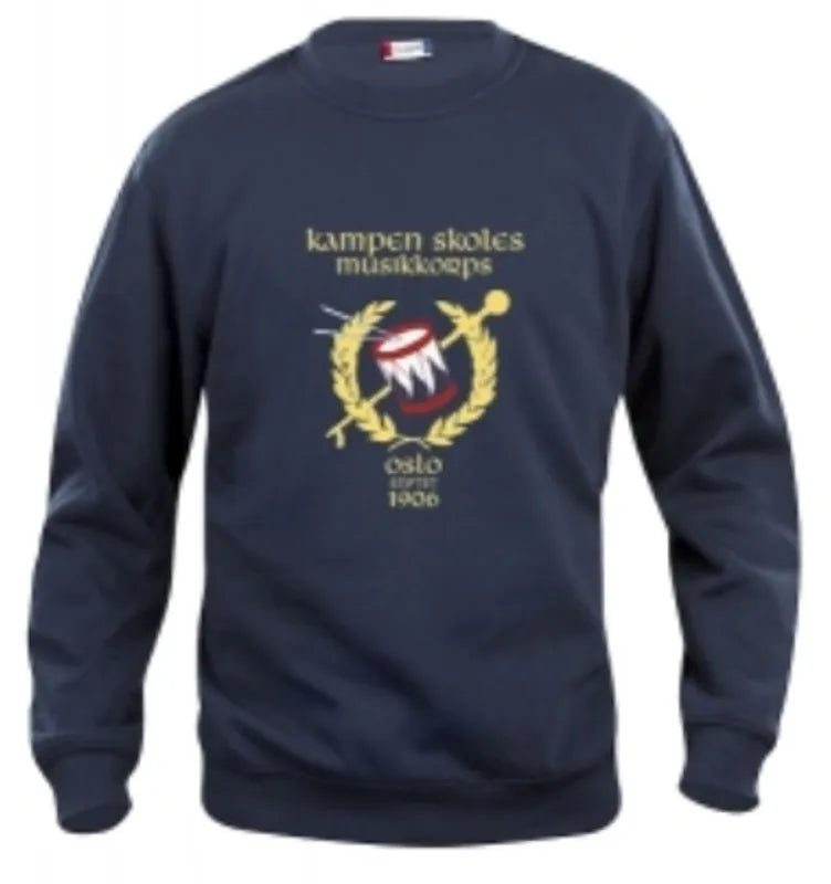 Genser Rundhalset Unisex Kampen Skoles Musikkorps – foran