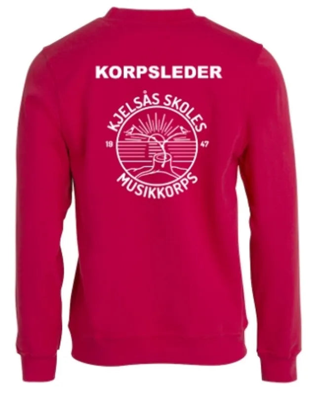 Rundhalset Genser Unisex Korpsleder Kjelsås Skoles Musikkorps – bilde 2
