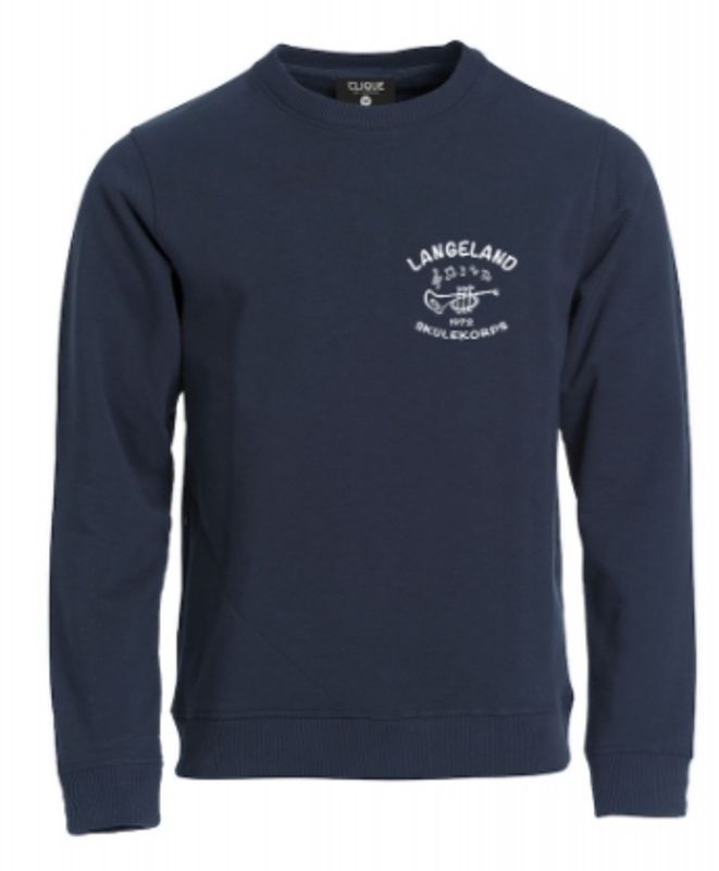 Rundhalset Genser Unisex Langeland Skulekorps