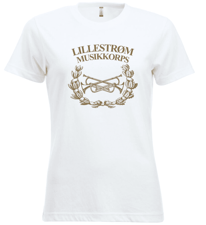 T-skjorte Dame Stor Logo Lillestrøm Musikkorps