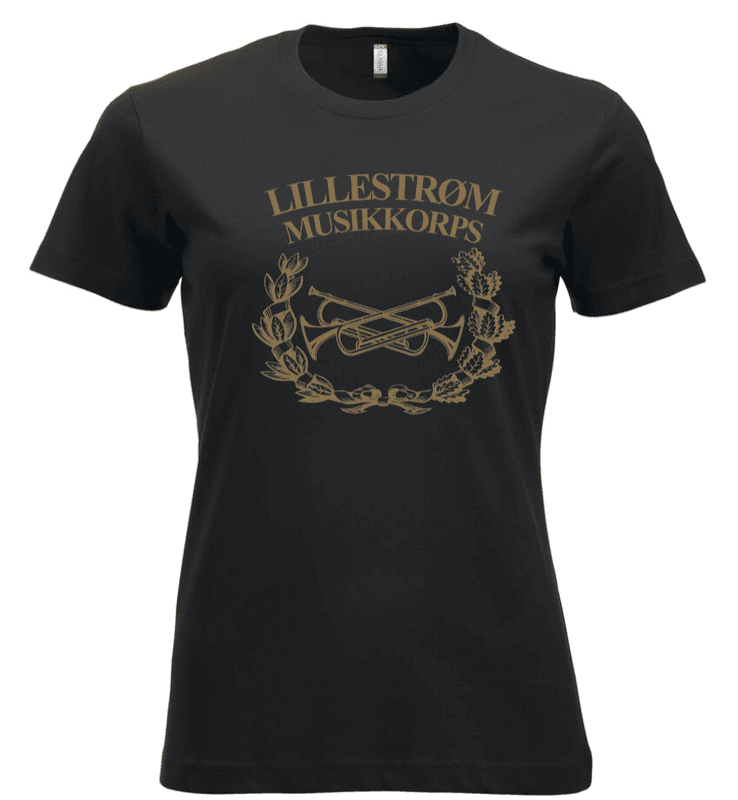 T-skjorte Dame Stor Logo Lillestrøm Musikkorps