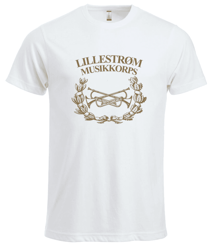 T-skjorte Herre stor logo Lillestrøm Musikkorps
