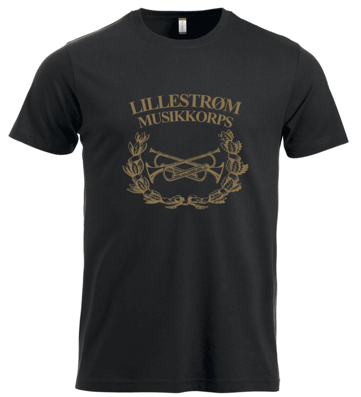 T-skjorte Herre stor logo Lillestrøm Musikkorps