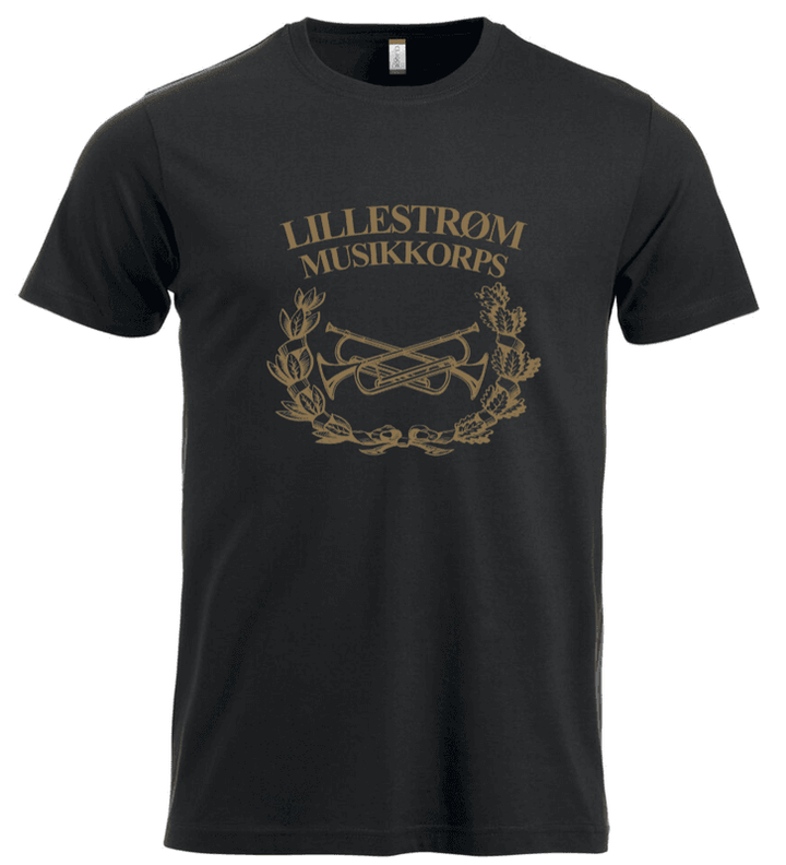 T-skjorte Herre stor logo Lillestrøm Musikkorps