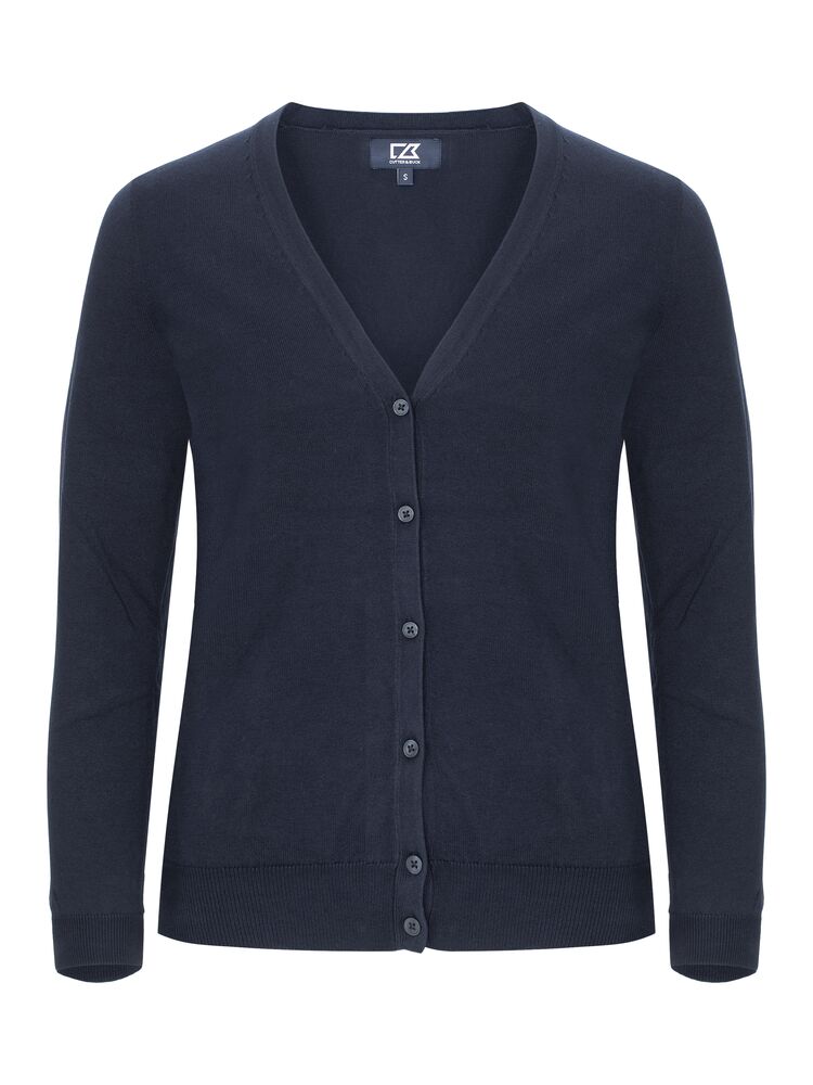 Oakville cardigan dame i marineblått, uten logo