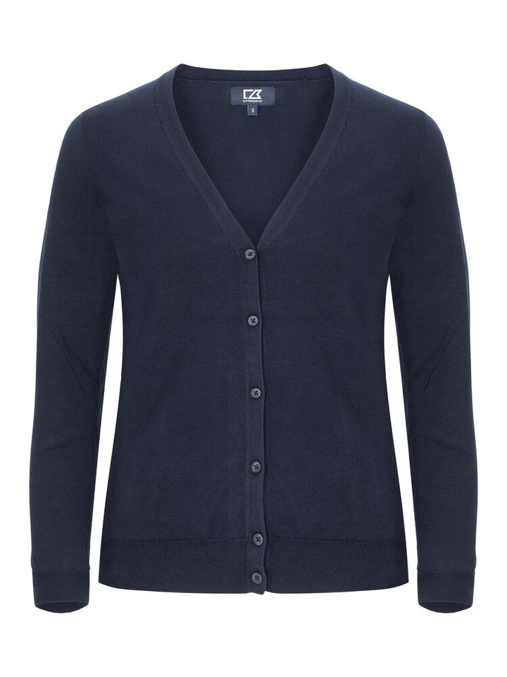 Oakville cardigan dame i marineblått, uten logo
