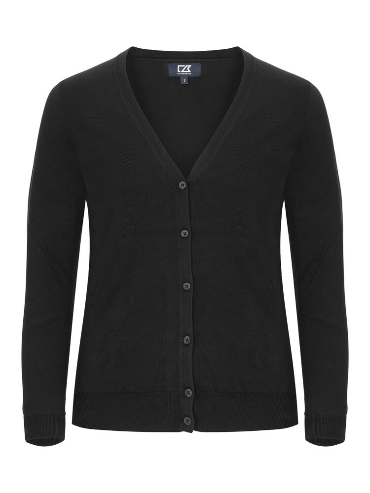 Oakville cardigan dame i sort, uten logo