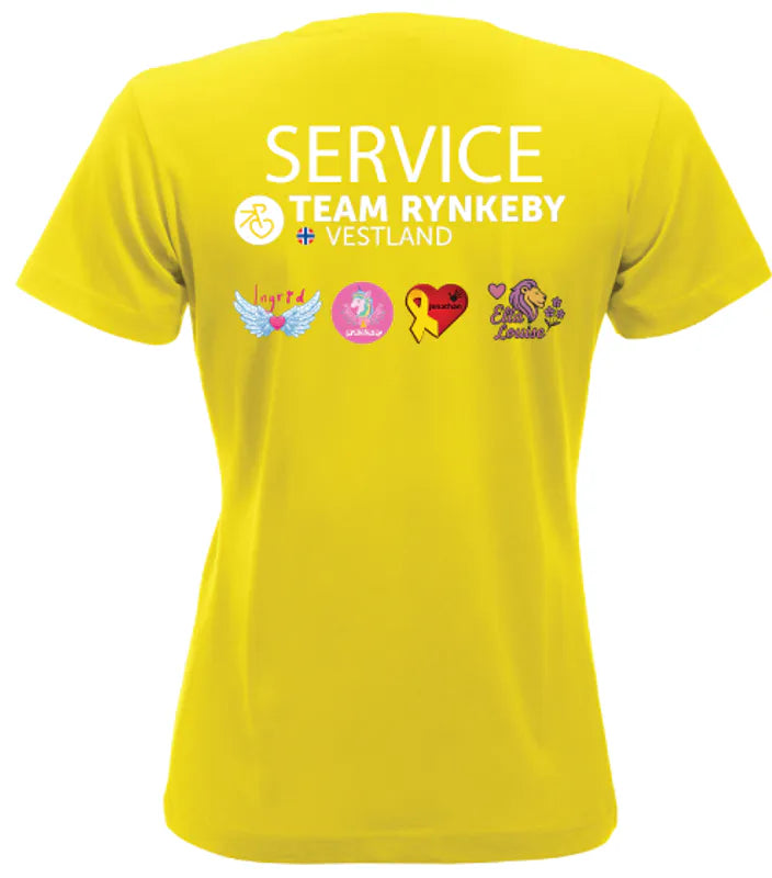 T-skjorte SERVICE Dame Team Rynkeby Vestland