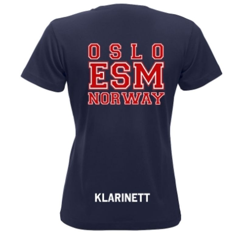 T-skjorte Dame Ekeberg Skoles Musikkorps – bilde 2