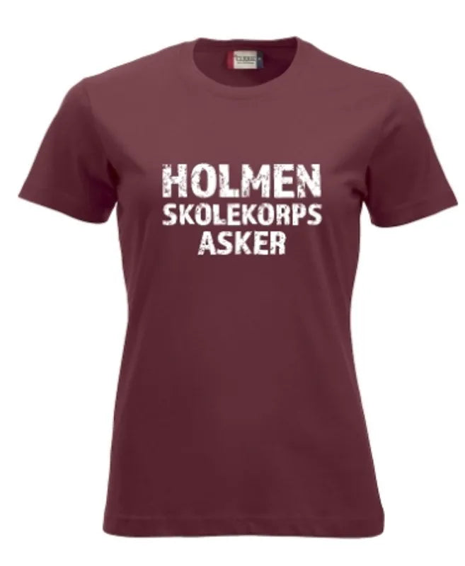 T-skjorte Dame Holmen Skolekorps forside