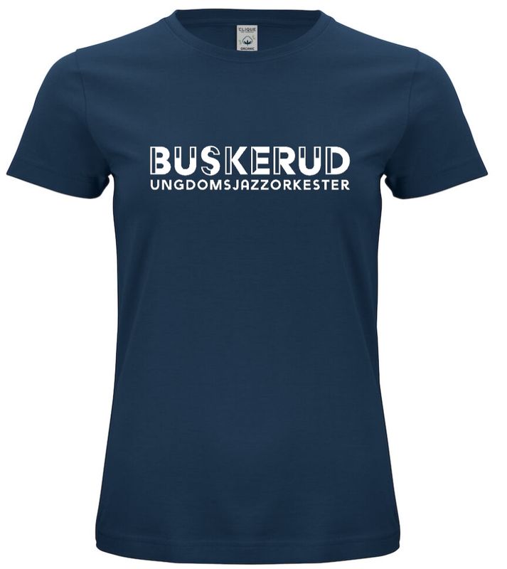 T-skjorte Dame Økologisk Buskerud Ungdomsjazzorkester
