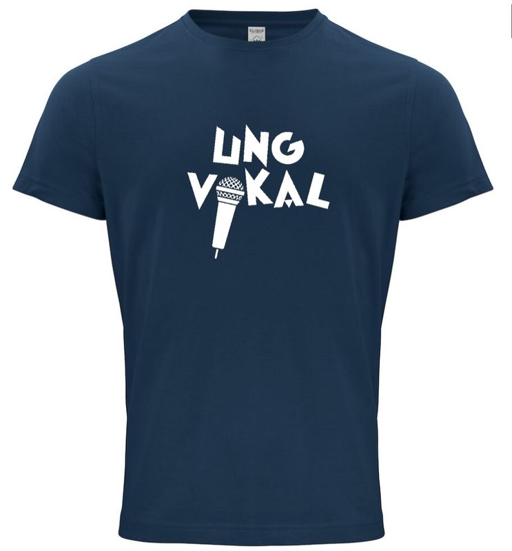 T-skjorte Herre Økologisk Ung Vokal Østnorsk Jazzsenter