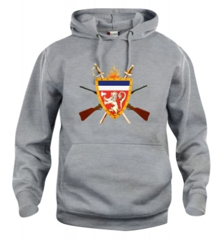 Hettegenser unisex Farget logo Sydnæs Bataljon