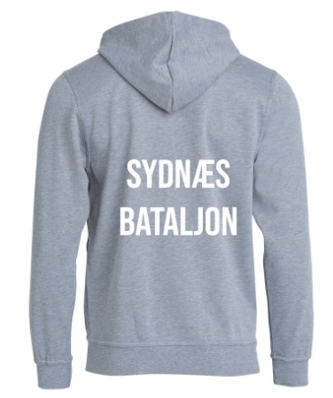 Hettegenser unisex Farget logo Sydnæs Bataljon