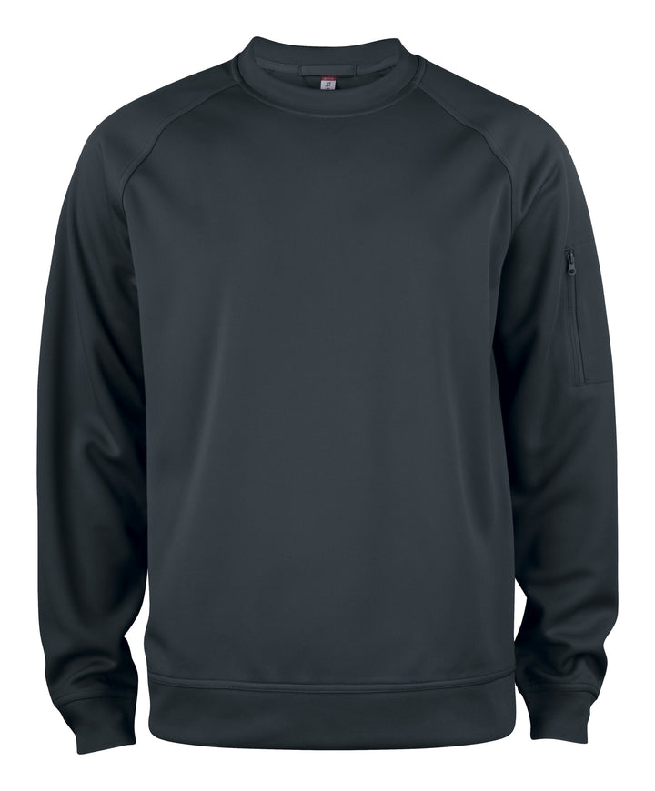 Collegegenser Clique Basic Active Roundneck Herre – uten trykk – Sort