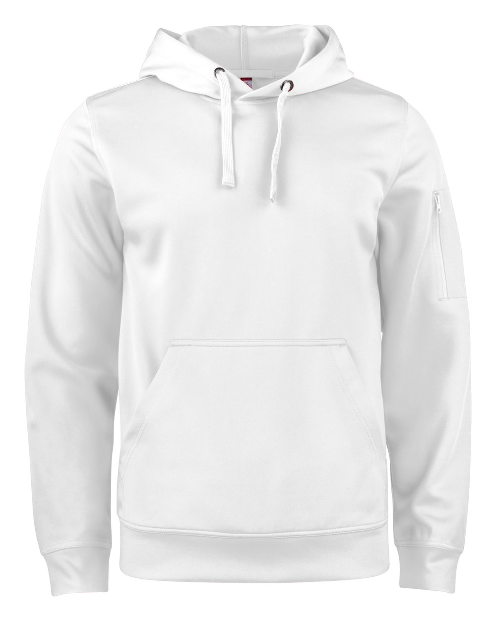Hettegenser Clique Basic Active Hoody Herre – uten trykk – Hvit