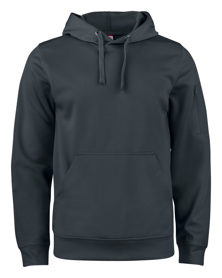 Hettegenser Clique Basic Active Hoody Herre – uten trykk – Sort