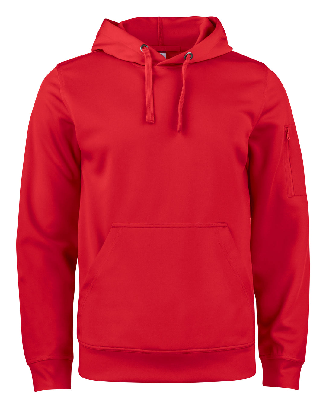 Hettegenser Clique Basic Active Hoody Herre – uten trykk – Rød