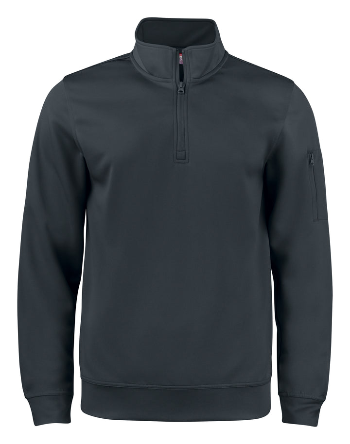 Collegegenser Clique Basic Active Half Zip Herre – uten trykk – Sort
