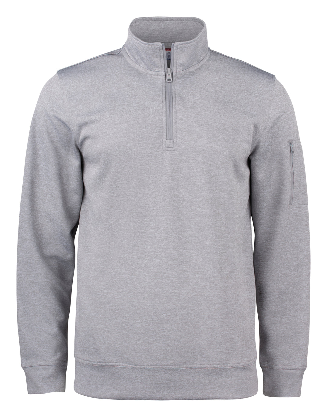 Collegegenser Clique Basic Active Half Zip Herre – uten trykk – Gråmelert
