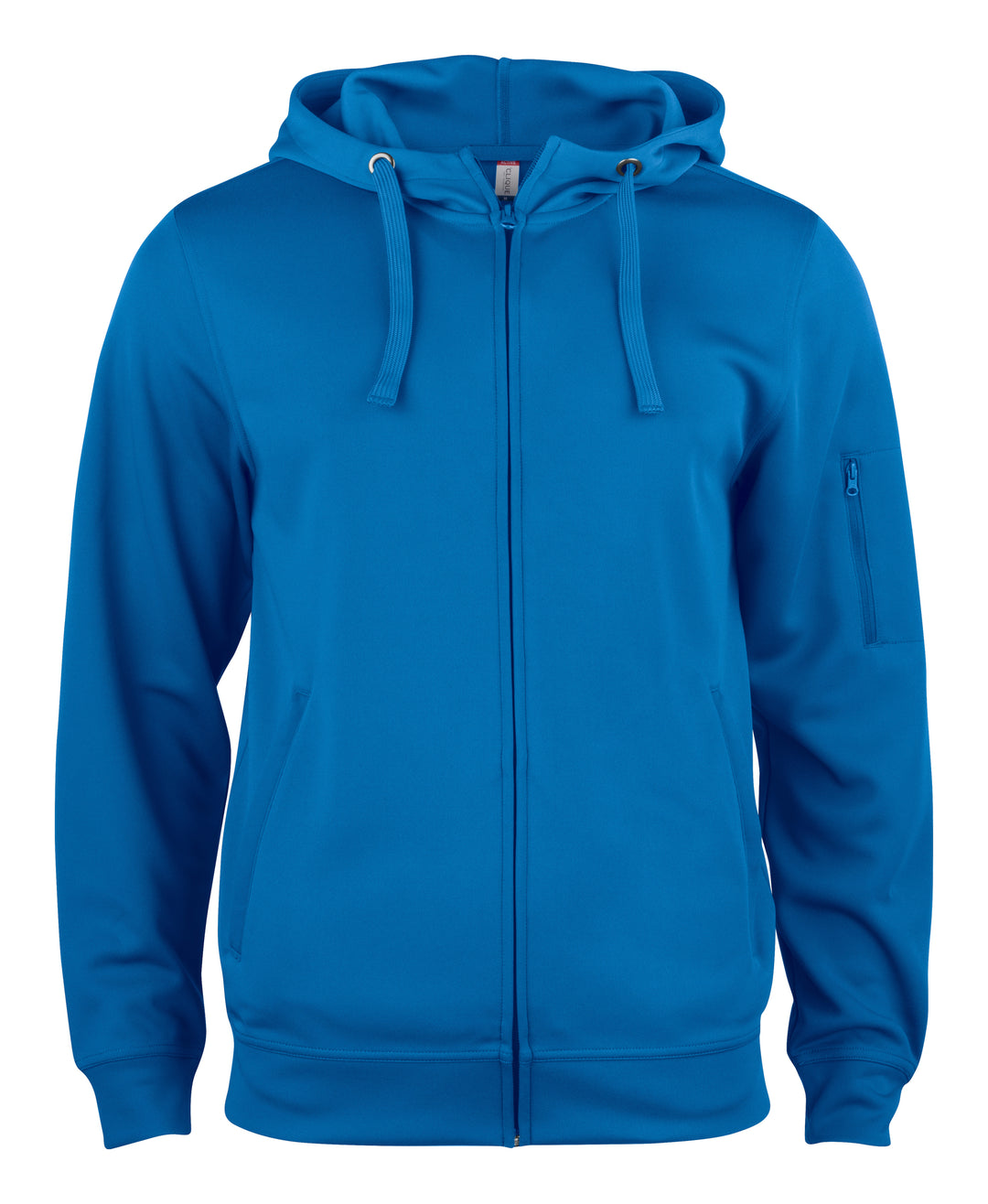 Hettejakke Clique Basic Active Hoody Full Zip Herre – uten trykk – Kongeblå