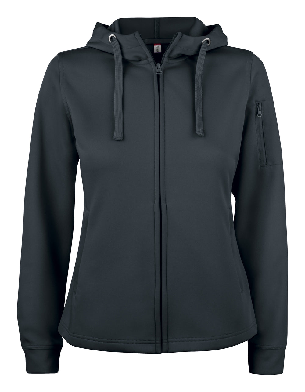 Hettejakke Clique Basic Active Hoody Full Zip Dame – uten trykk – Sort