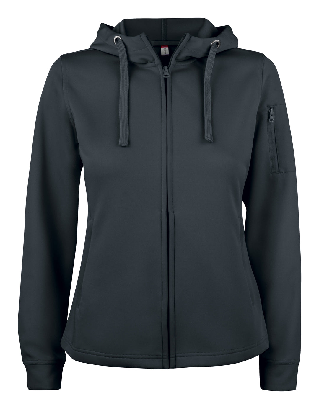 Hettejakke Clique Basic Active Hoody Full Zip Dame – uten trykk – Sort