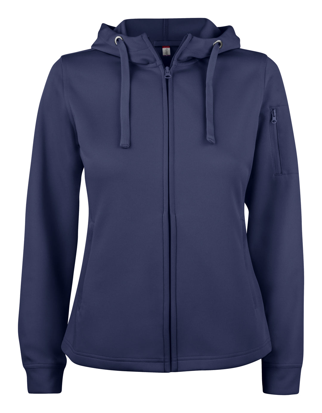 Hettejakke Clique Basic Active Hoody Full Zip Dame – uten trykk – Marineblå