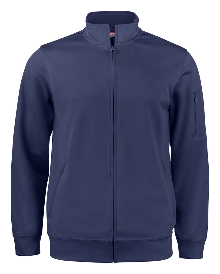 Collegejakke Clique Basic Active Cardigan Herre – uten trykk – Marineblå