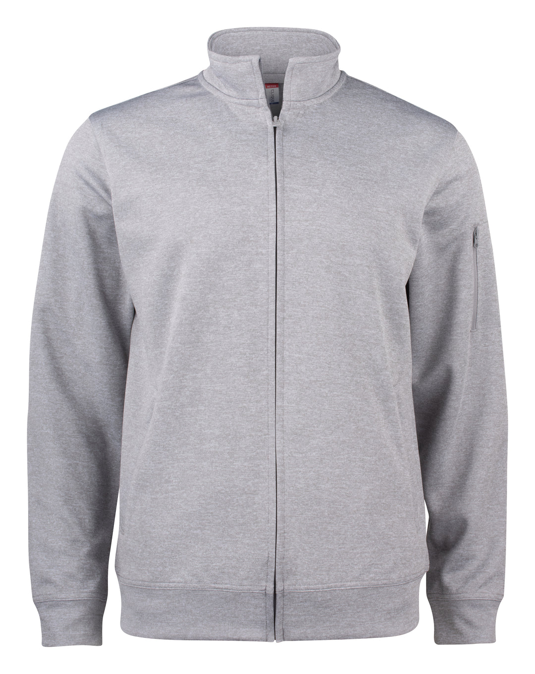 Collegejakke Clique Basic Active Cardigan Herre – uten trykk – Gråmelert