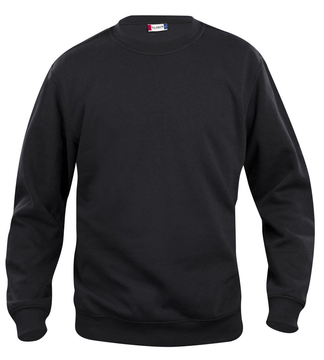 Collegegenser Clique Basic Roundneck Junior – uten trykk – Sort
