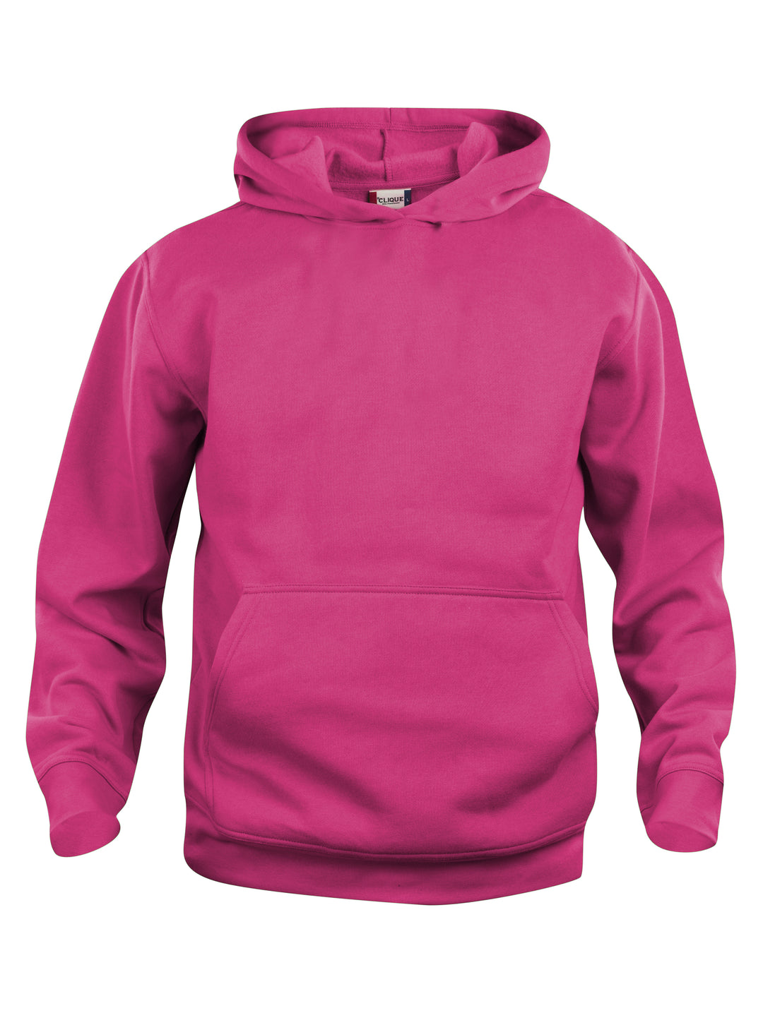 Hettegenser Clique Basic Hoody Junior – uten trykk – Cerise