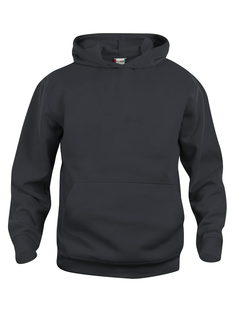 Hettegenser Clique Basic Hoody Junior – uten trykk – Sort