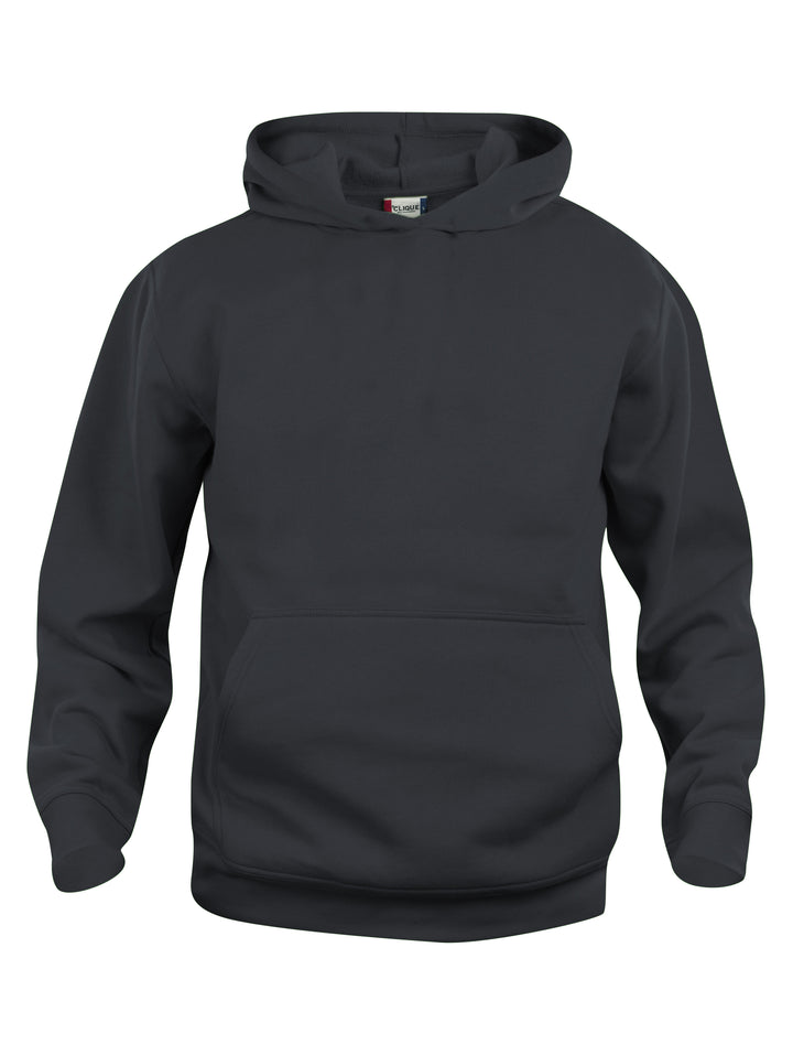 Hettegenser Clique Basic Hoody Junior – uten trykk – Sort