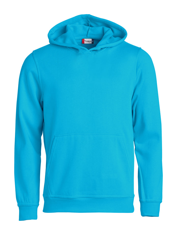 Hettegenser Clique Basic Hoody Junior – uten trykk – Turkis