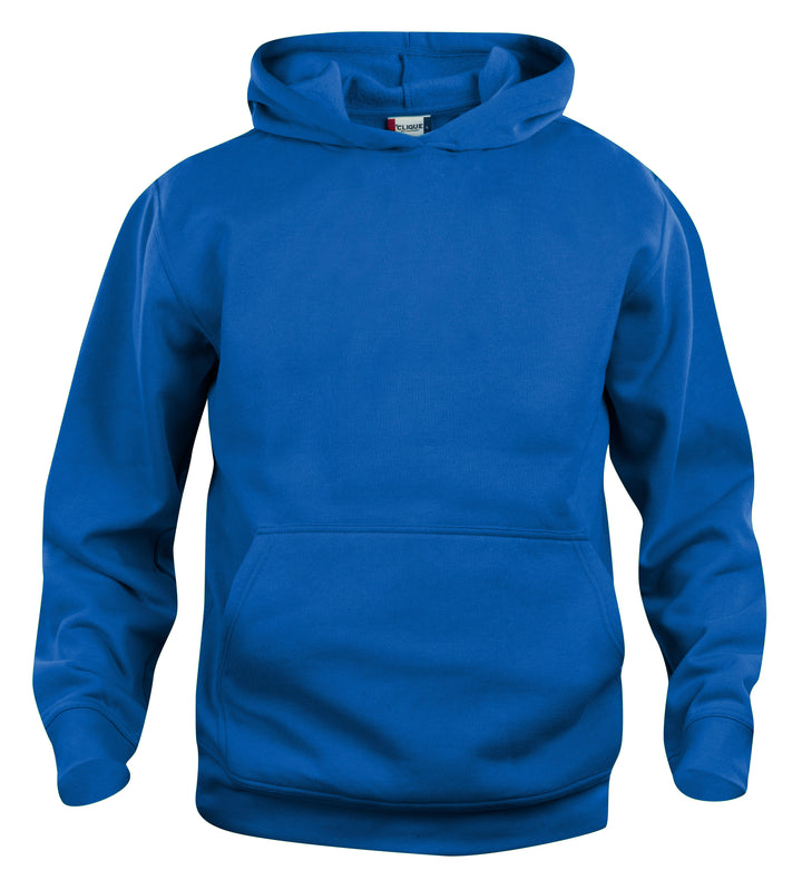 Hettegenser Clique Basic Hoody Junior – uten trykk – Kongeblå