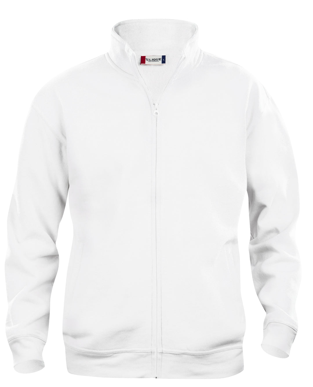 Collegejakke Clique Basic Cardigan Junior – uten trykk – Hvit
