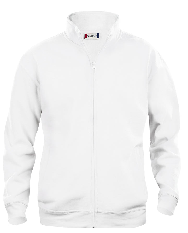 Collegejakke Clique Basic Cardigan Junior – uten trykk – Hvit