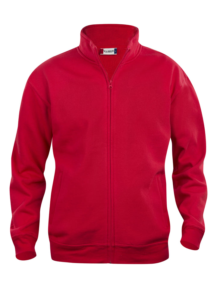 Collegejakke Clique Basic Cardigan Junior – uten trykk – Rød
