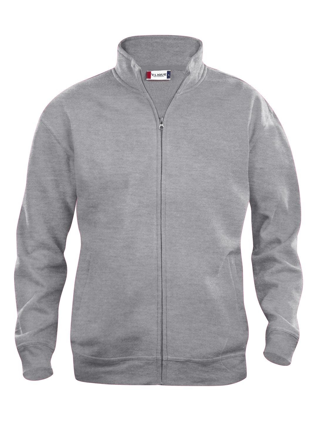 Collegejakke Clique Basic Cardigan Junior – uten trykk – Gråmelert