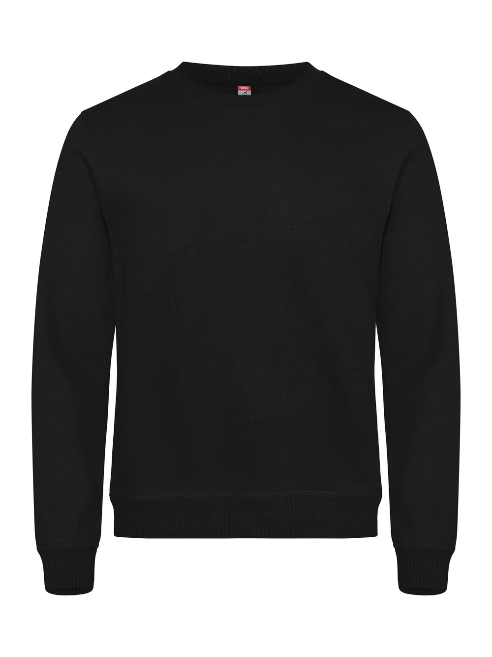 Collegegenser Clique Basic Roundneck Unisex – uten trykk – Sort