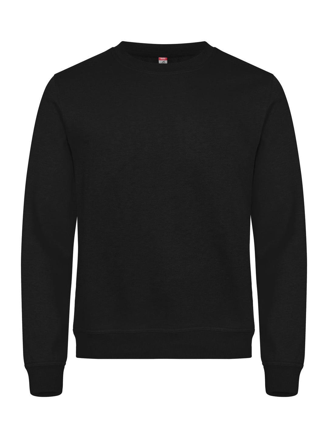 Collegegenser Clique Basic Roundneck Unisex – uten trykk – Sort