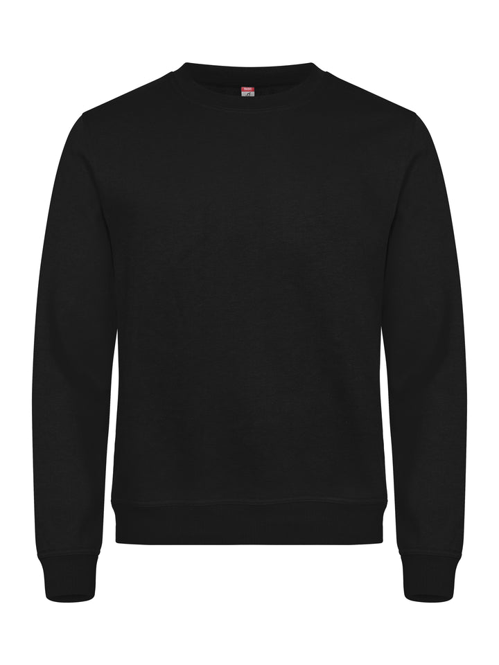 Collegegenser Clique Basic Roundneck Unisex – uten trykk – Sort