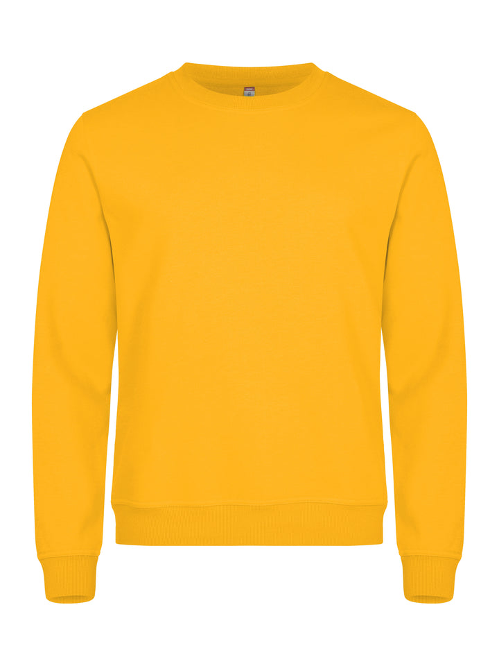 Collegegenser Clique Basic Roundneck Unisex – uten trykk – Sitrongul